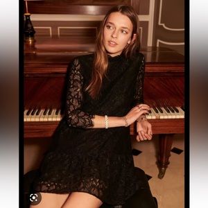 Sezane Dollina lace dress, size 40